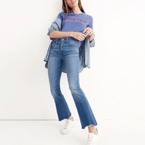 Madewell destructed hem jeans